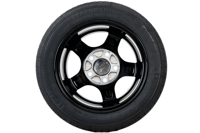 Forsterket tilhengerhjul DEKK KENDA 195/50 R13C 104/102N ALU FELG STARCO polert 6Jx13"H2 5x112 ET:30