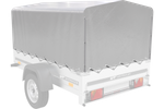 Rammedeksel h-800 UNITRAILER presenning for tilhenger 200x125cm GARDEN 201 KIPP