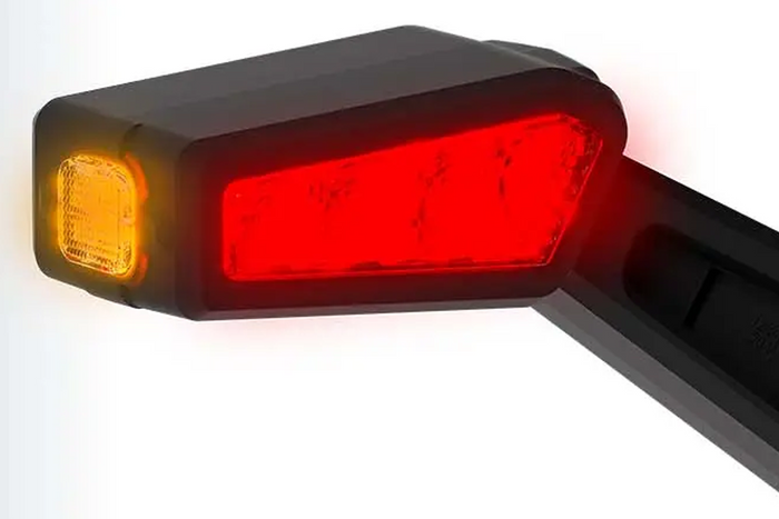 FRISTOM FT-146 LED venstre markeringslampe på gummiarm