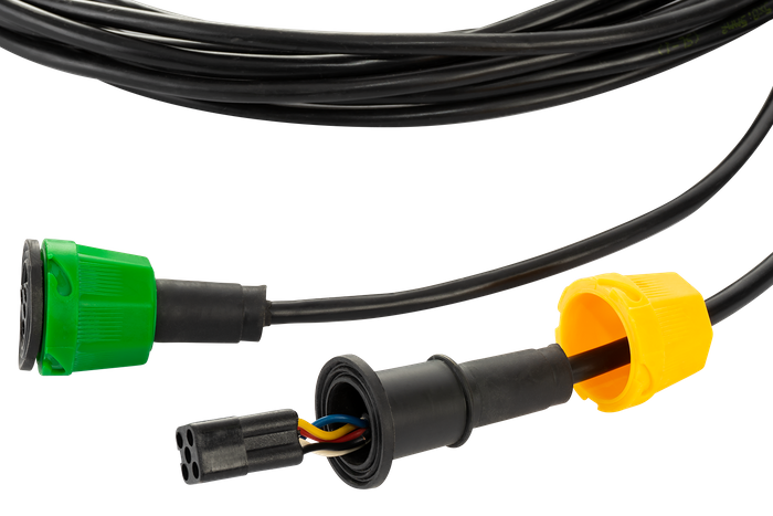 MANTES elektrisk installasjon tilhenger sele 4,7 m 7 PIN plugg bajonetter 2x 5 PIN + 2x 2 PIN