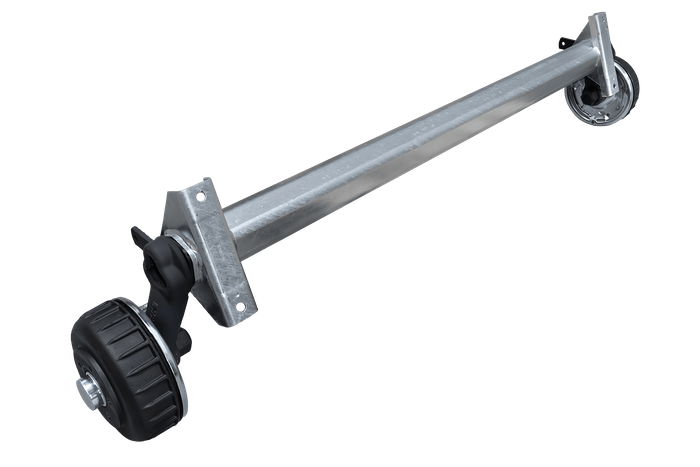 AL-KO EURO bremseaksel for tilhenger / bergingsbil 1800kg 1500mm 2000mm 5x112