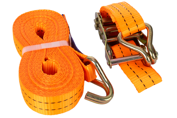 UNITRAILER 8m/35mm/2t oransje transportbånd med strammer