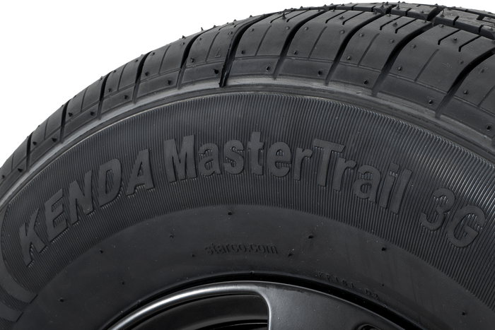Forsterket tilhengerhjul KENDA DEKK 185/80 R14C 104/102N ALUMINIUM FELG STARCO sort 5,5Jx14"H2 5x112 ET:30