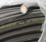 Elektrisk kabel HYBSZ YLY-S 7x0,75+1x1 åttekjernet - 1m