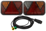 FRISTOM LED-baklys + MANTES 5m 7-PIN sele