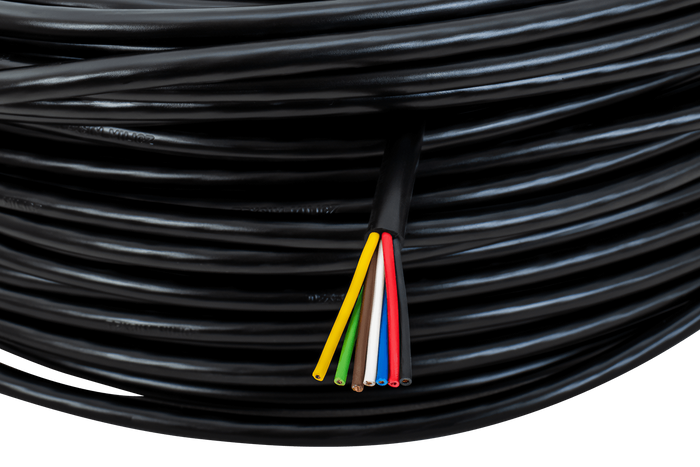 TEXSIM YLY-S 7x0,75 syv-leder elektrisk kabel - 1m