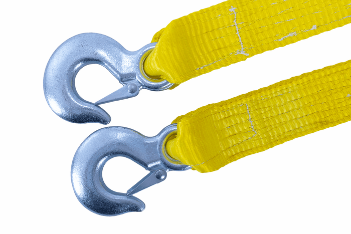 Slepetau med kroker UNITRAILER slepestropp 5m/50mm/6t gul