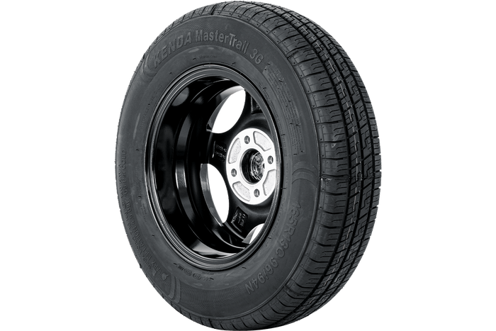 Forsterket hjul for tilhenger DEKK KENDA 165/80 R13C 96/94N ALU FELG STARCO polert 5Jx13"H2 4X100 ET:30