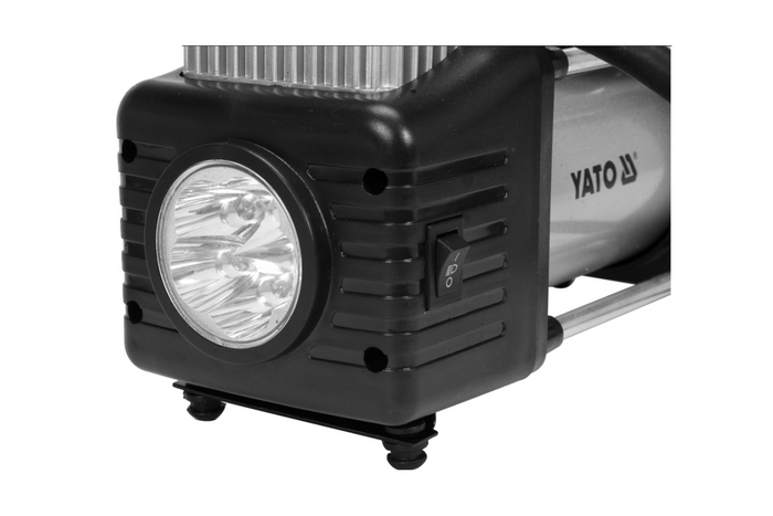 YATO YT-73462 bilkompressor med 250W LED-lampe