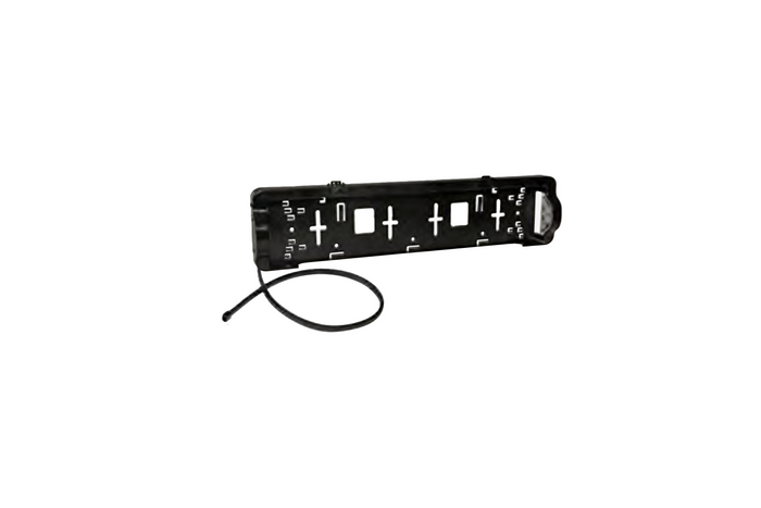 Nummerskiltramme med LED-belysning ASPOCK 12/24V-kabel 0,8m