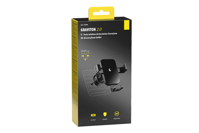 Graviton LAMP telefonholder for luftventilen