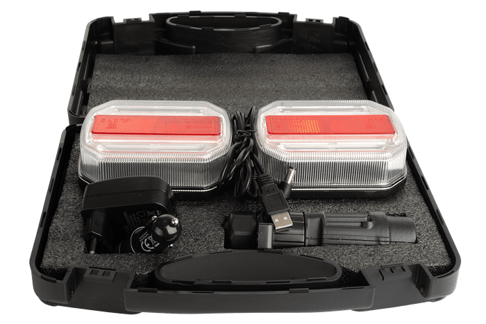 TT TEKNOLOGI TT.12018B-CAN LED-baklys 4 funksjoner venstre+høyre, trådløs, magnetisk