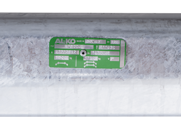 AL-KO EURO bremset aksel for båthenger 1800kg 1645/1755mm 2230mm 5x112