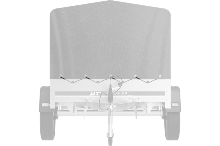 Rammedeksel h-800 UNITRAILER presenning for tilhenger 200x125cm GARDEN 201 KIPP