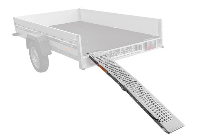 UNITRAILER ALR004 sammenleggbar rampe stålrampe for tilhenger 170 cm 227 kg