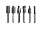 Sett med YATO YT-61711 skaftfreser for metall, 6 mm holder for rettsliper, 6 deler