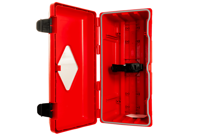 Brannslukningsboks 6kg DAKEN 82070 ADAMANT 611x310x247mm rød