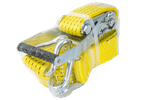 Sett med fire UNITRAILER 8m/50mm/5t gule transportbelter med strammer