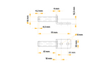 Sidehengsel med holder UNITRAILER BSCH 10-270+BSCHG 10-A komplett tilhenger sidemontering