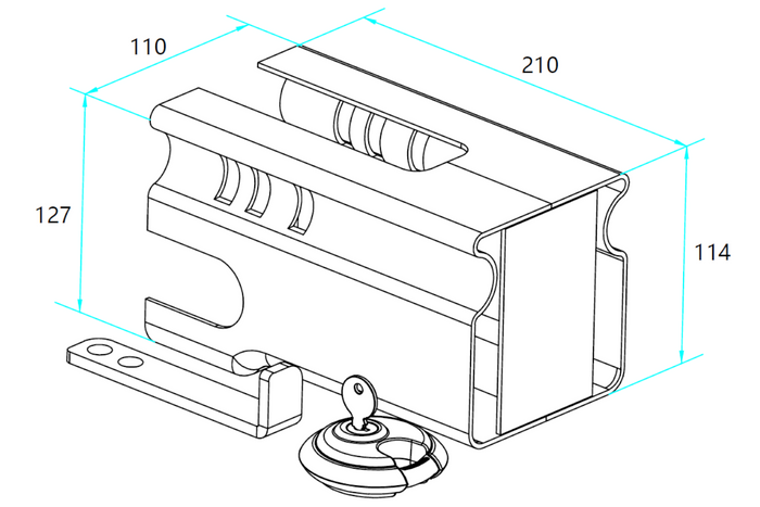 Trekklås Unitrailer TRAILER PRO-BOX III