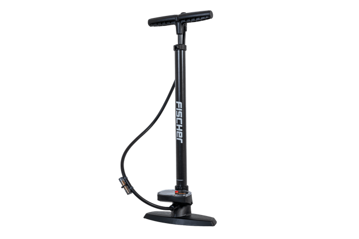 Universell sykkelpumpe med trykkmåler FISCHER 85580