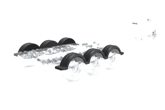 Skjerm for båthenger 13" DOMAR D20422S hjulbue 830/240mm