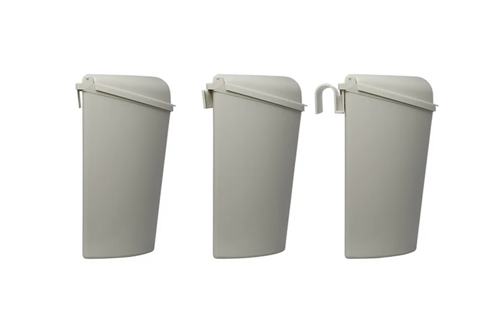 ProPlus 370402 avfallsbeholder med lokk for tilhengere, campingvogner, 6 l
