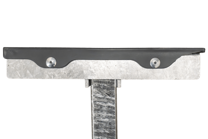 UTLØPSUNITILHENGER flat sidestøtte, lengde 30 cm, høyde 40 cm, for båthenger, GRÅ