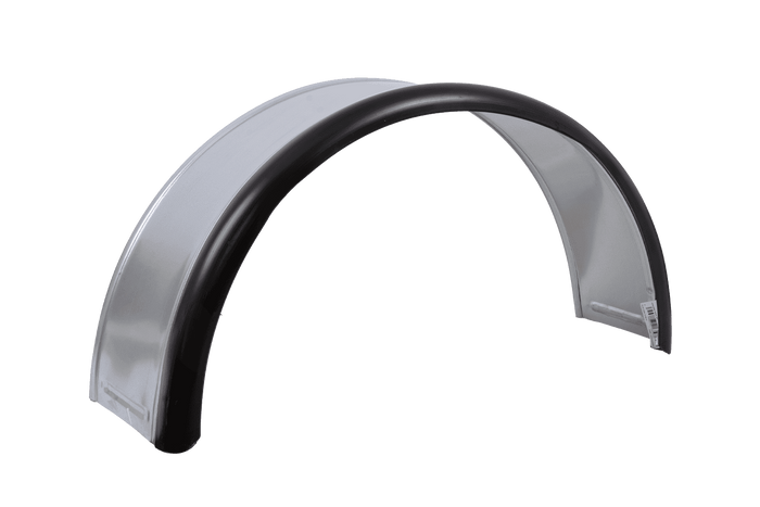 Tilhengerskjerm 13-15" DOMAR DK7110 hjulbue 820/240mm metall med gummikant