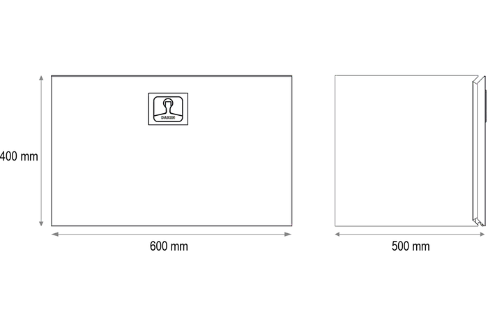 DAKEN verktøykasse 8Z3120 Z31 600x400x500mm 108l