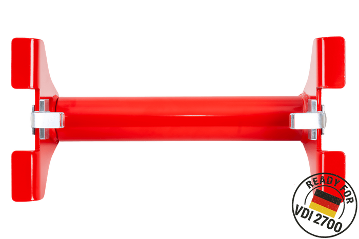 PRAMAR Radstopper VDI 2700 rød bergingsbilhjullås - justerbar, universal