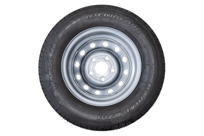 UTSALG Forsterket felg for tilhenger LINGLONG DEKK 165/80 R13C 96/94N TILHENGERFELG 4.5Jx13"H2 5x112 ET:30
