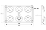 HORPOL LWD2153 LED 900lm innvendig billampe med bryter