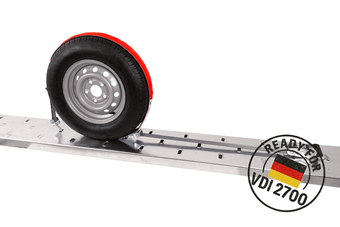 HEFFA CARLINE 130 bergingsbil transportbelte hjulsikringsbelte 2,8m/35mm/3t VDI 2700