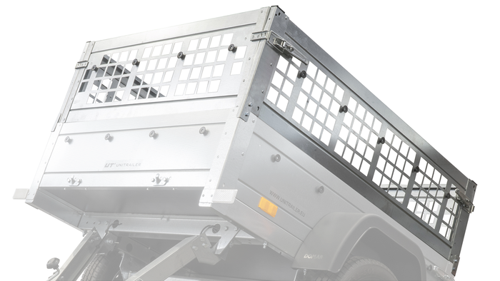 Nettingsider for UNITRAILER GARDEN TRAILER 150 KIPP tilhenger