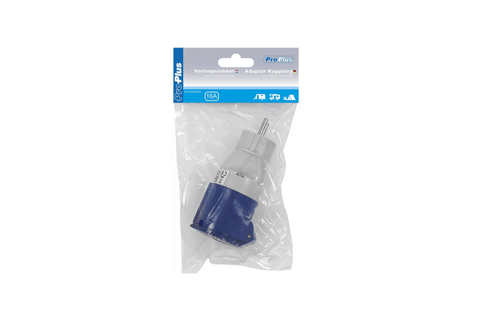 Adapter med stikkontakt for CEE 16A med jordkontakt ProPlus 373518