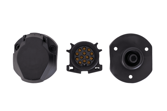 13-polet stikkontakt gummideksel UNITRAILER