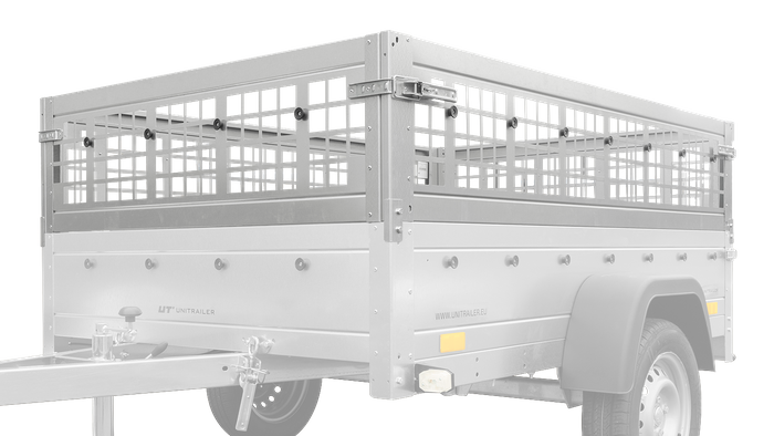 Nettingsider for UNITRAILER GARDEN TRAILER 201 KIPP tilhenger