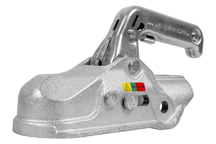 WINTERHOFF WW 30-D3-K1212 kulekobling for 3000 kg tilhenger med 50-51 mm rørdrag, støpejern