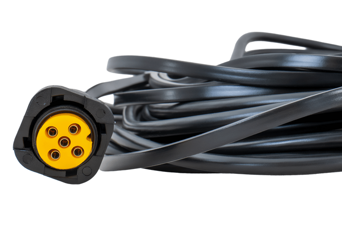 MANTES elektrisk installasjon, tilhengerledning, 4,5 m, 13-pins plugg, 2x5-pins bajonetter