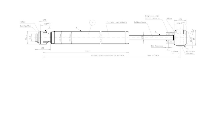 Støtdemper for påløpsanordningen AL-KO 351VB 3500 kg