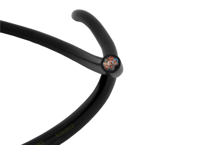 HYBSZ YLY-S 8x1 åttekjernet elektrisk kabel - 1m