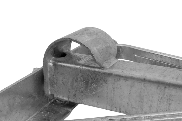 KNOTT 6X1197.007 uttrekkbar hjørnestøtte for tilhenger 1100 kg 498 mm