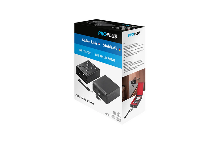 ProPlus 540250 bærbar nøkkelsafe 225x165x85mm