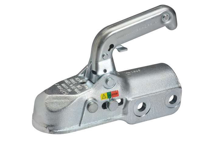 WINTERHOFF WW 350-RC-H1414 kulekobling for 3500 kg tilhenger med 60 mm rørdrag, støpejern