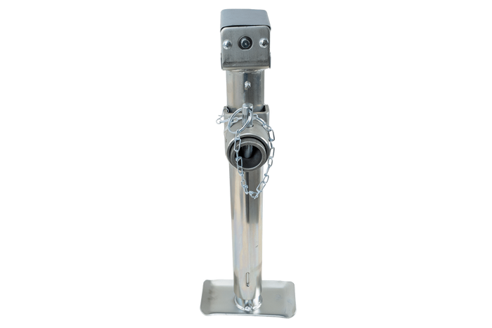 Uttrekkbar støtte med UNITRAILER TJ5002+TJ5002A adapter for 1300 kg flatbed-tilhenger 560–940 mm