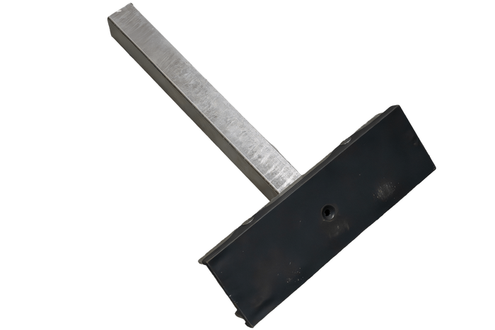 UTLØPSUNITILHENGER flat sidestøtte, lengde 30 cm, høyde 40 cm, for båthenger, GRÅ