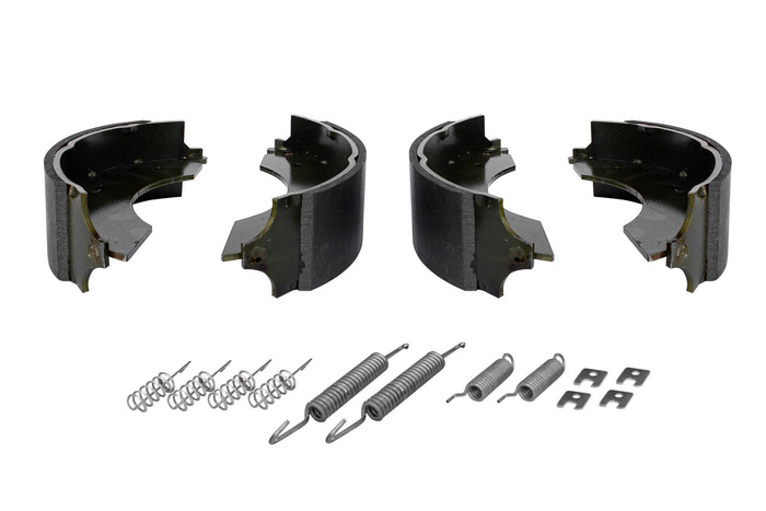 Bremsesko for aksler AL-KO 230x60 med et sett UNITRAILER fjærer