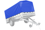 Unitrailer 2312/230 deksel KIPP H-800 BLÅ