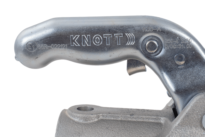 KNOTT K35-A kulekobling for 3500 kg tilhenger med 50 mm rørdrag, støpejern
